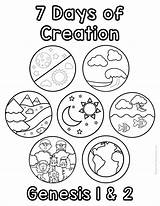 7 Day Creation Coloring Pages Simply Loved Pre K & sketch template