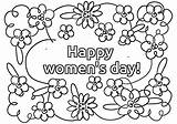Day Coloring Pages International Womens Printable Women Night Print  sketch template