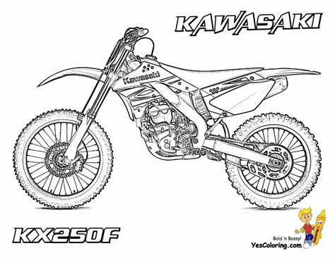 Coloriage De Moto Cross | Coloriage moto, Dessin moto, Coloriage