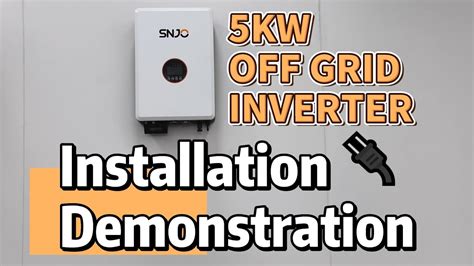 5KW Off Grid Inverter Installation Demonstration | Step-by-Step Guide - YouTube