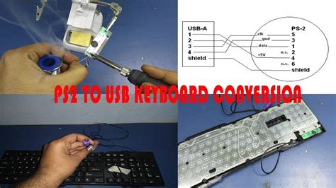 Ps2 Keyboard To Usb Circuit Diagram