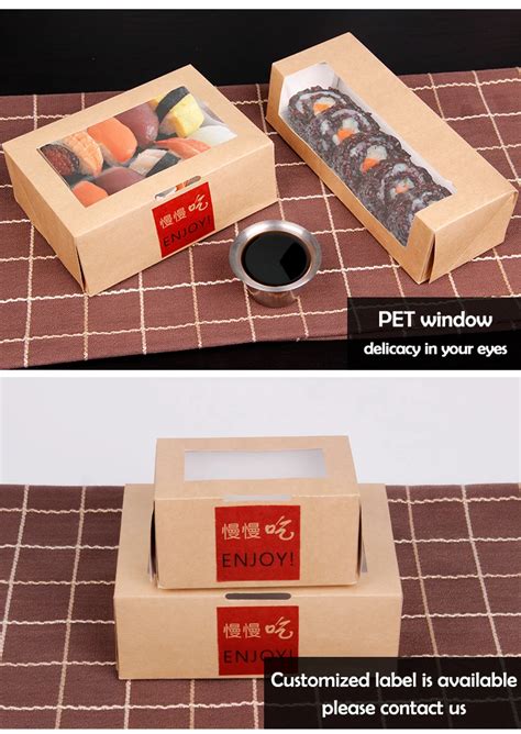 Fda Black Take Out Sushi Box Paper,Eco-friendly And Food Grade Paper Disposable Snack Box,Sushi ...