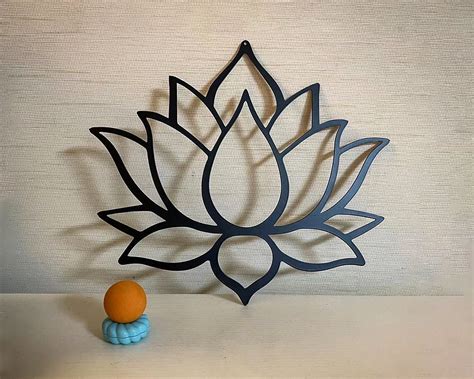 Metal Lotus Flower Wall Art Lotus Flower Wall Decor Large - Etsy