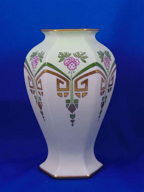 B&Co. Limoges Floral Design Vase (c.1900-1914) | Porcelain art, Vase, Limoges