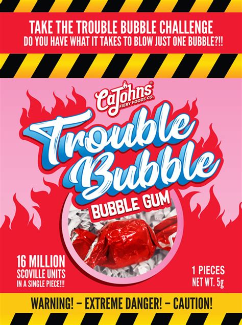 TROUBLE BUBBLE - CaJohns 16 Million SHU Bubble Gum Challenge - League ...