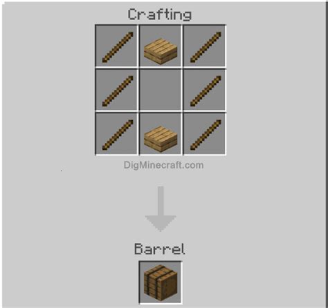 How to make a Barrel in Minecraft