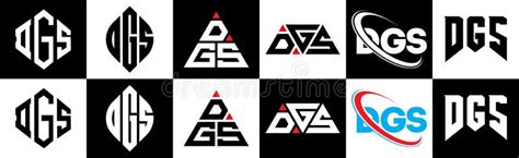 DGS Letter Logo Design in Six Style. DGS Polygon, Circle, Triangle ...