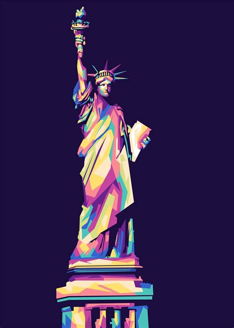 Wall Art Print | wpap Statue of Liberty | Europosters