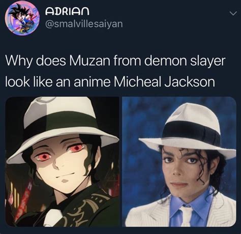 Why does Muzan from demon slayer look like an anime Micheal Jackson - iFunny