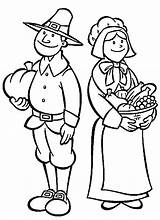Kids Printable Pilgrim Coloring Pages For Thanksgiving sketch template