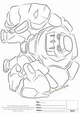 Clash Of Clans Golem Coloring Pages  1 sketch template