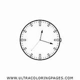 Clock Face Coloring Pages  Ultra sketch template