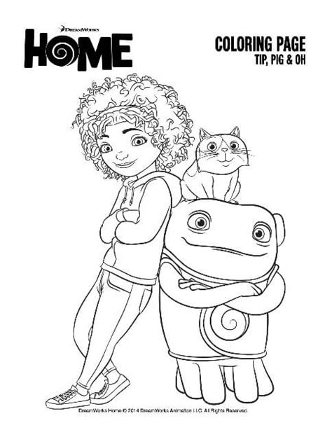 4 Best Images of Home From The Movie Coloring Pages Printable - Home Movie Coloring Pages ...