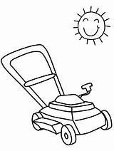 Lawn Mower Coloring Pages sketch template