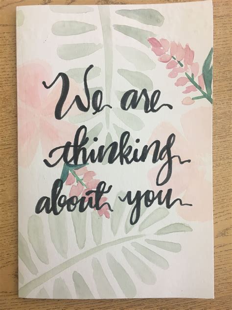 Get Well Card “We Are Thinking About You.” #PhillipsGoods Get Well Cards, Watercolor Flowers ...