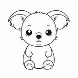 Free Printable Cute Koala Coloring Pages Outline Sketch Drawing Vector  sketch template