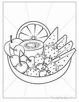 Fruit Coloring Pages Watermelon Smoothie sketch template