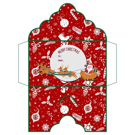 Christmas Card Money Holder Template - Bing | Gift card envelope template, Christmas money cards ...