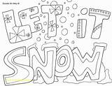 Snow Coloring Pages Printable sketch template