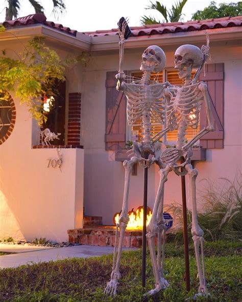 60+ Skeleton Halloween Decoration Ideas for Outdoors