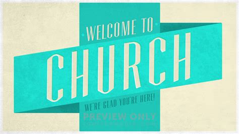 Illustrated Banner - Welcome To Church - Title Graphics | Igniter Media