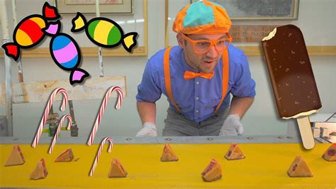 Blippi Tours the Chocolate Factory | Learn about Food for Children - YouTube