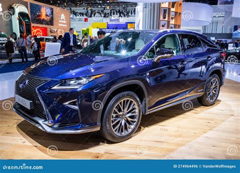 Lexus RX 450h Luxury Hybrid SUV Car Editorial Photo - Image of show ...