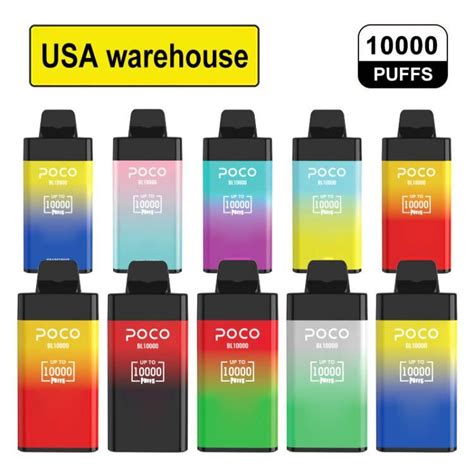 USA Warehouse Original 10000 Puffs Disposable Vape Poco BL10000 ...