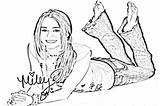 Hannah montana coloring Pages To Download And Print For Free sketch template