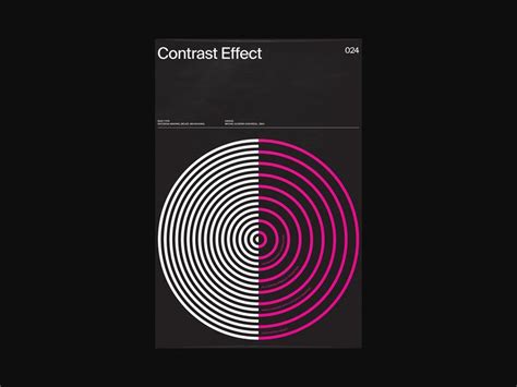 CB007: Contrast Effect | Poster design, Psychology posters, Graphic design inspiration