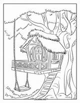 120  Treehouse Coloring Pages For Kids & Adults Free Printable PDFs sketch template