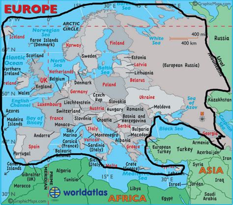 A Map Of Europe And Asia - Map