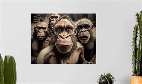 The 4 Monkeys 4k Digital Art Instant Download Printable Home Decor ...