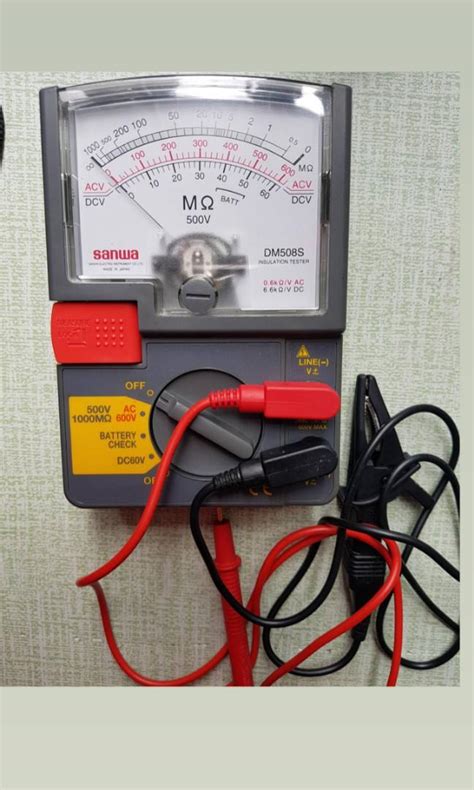 SANWA DM508S Megger Insulation Resistance Tester, Furniture & Home Living, Gardening, Hose and ...