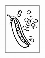 Peas Coloring Pages – Printable FREE sketch template