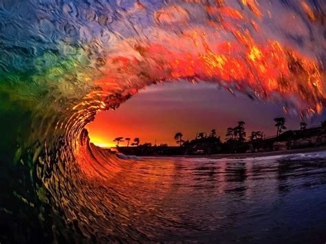 Sunset at Santa Cruz, California | Waves, Beautiful sunset, Sunset