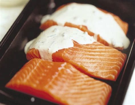 Recipe - Baked Atlantic Salmon in Caper Mustard Cream - Dairy Australia