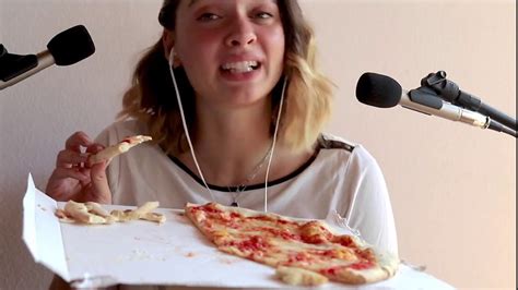 PIZZA ASMR Eating Sounds - YouTube
