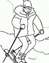 Winter Sport Coloring Pages Printable  Home sketch template