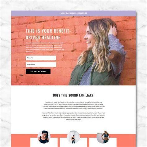 Sales Page Template | Showit Page, Showit Template, Showit Website | Website design wordpress ...