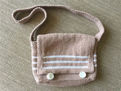 Children's Satchel Style Bag Knitting Pattern by LouisaKnitsAndSews on Etsy Dk Yarn, Cotton Yarn ...