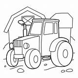 Free Tractor Coloring Pages sketch template