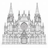 10 Cathedral Coloring Pages Architecture & Design  Ai sketch template