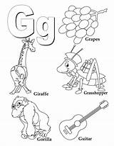 Letter G Coloring Sheets For Preschool Coloring Pages sketch template