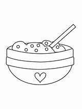 Oatmeal Coloring Pages sketch template