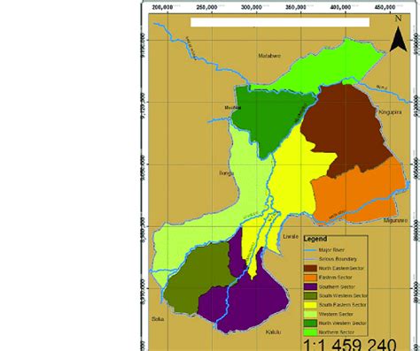 Map of the Selous Game Reserve | Download Scientific Diagram