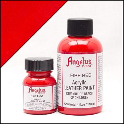 Angelus Leather Paint Fire Red