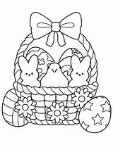 Easter Peeps Printable Coloring Pages sketch template
