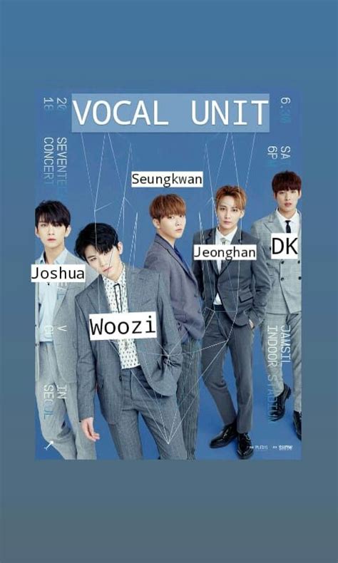 SEVENTEEN vocal unit names | Seventeen members names, Seventeen, Seventeen kpop