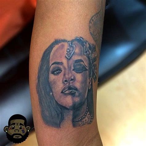 aaliyah tattoo | Tattoos, Portrait tattoo, I tattoo